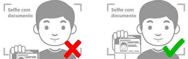 Foto com documento